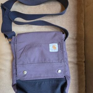 Carhartt Dark Brown and Black Crossbody Bag